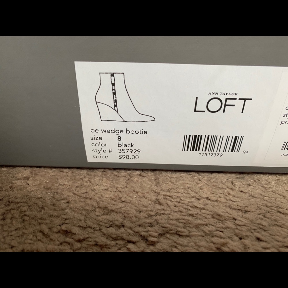 NWOB Loft Wedge Booties - Picture 11 of 11